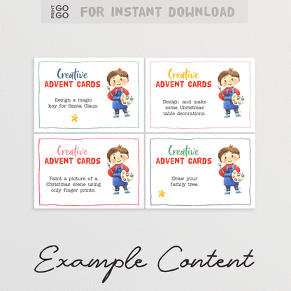 48 Creative Advent Cards - Daily Idea Prompts to Countdown to Christmas!