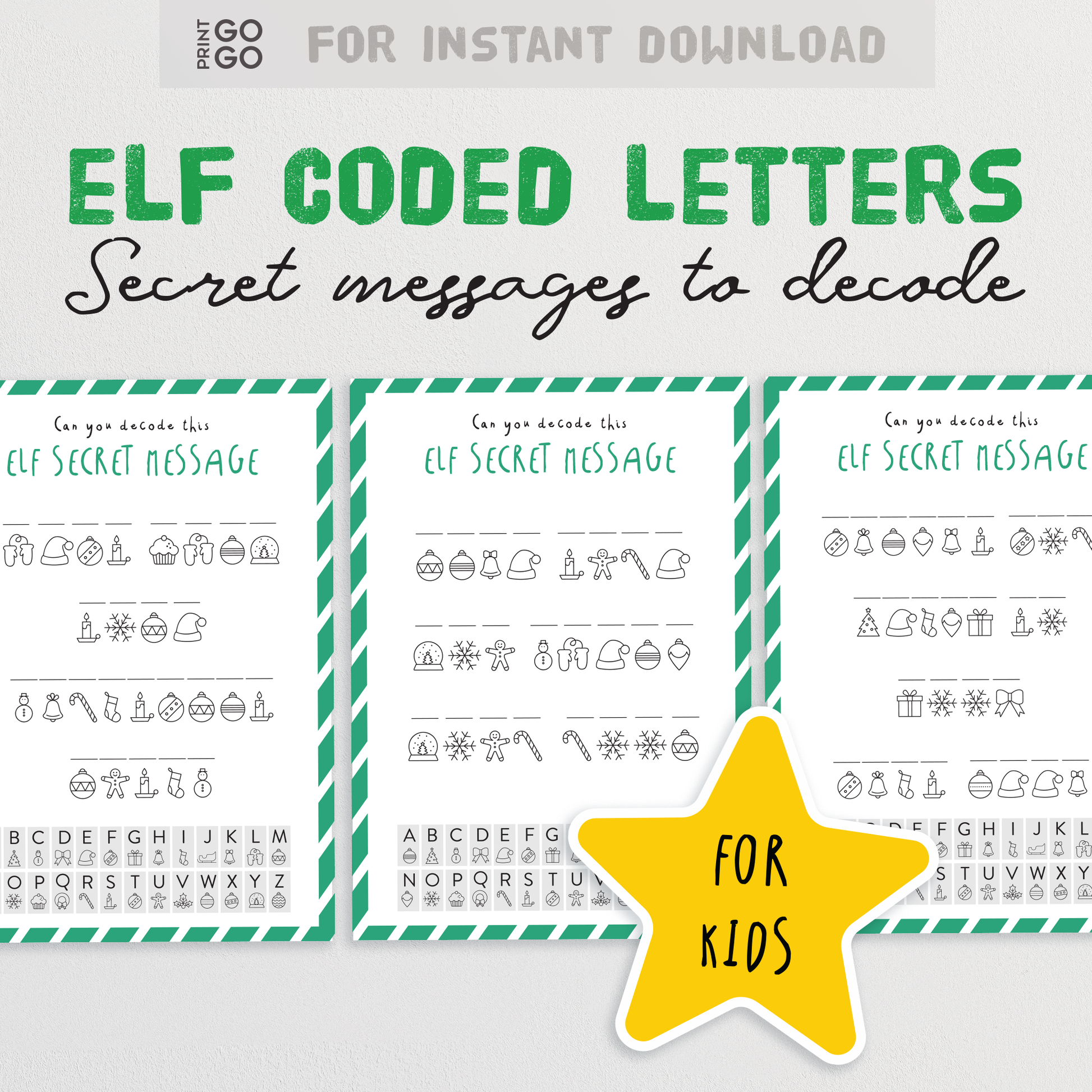 Coded Secret Elf Messages