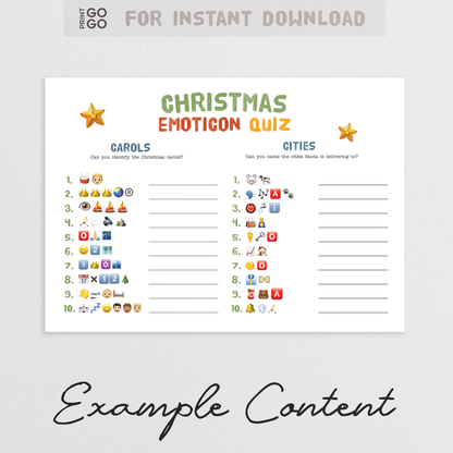 Christmas Emoticon Quiz - The Fun Guessing Game for Groups