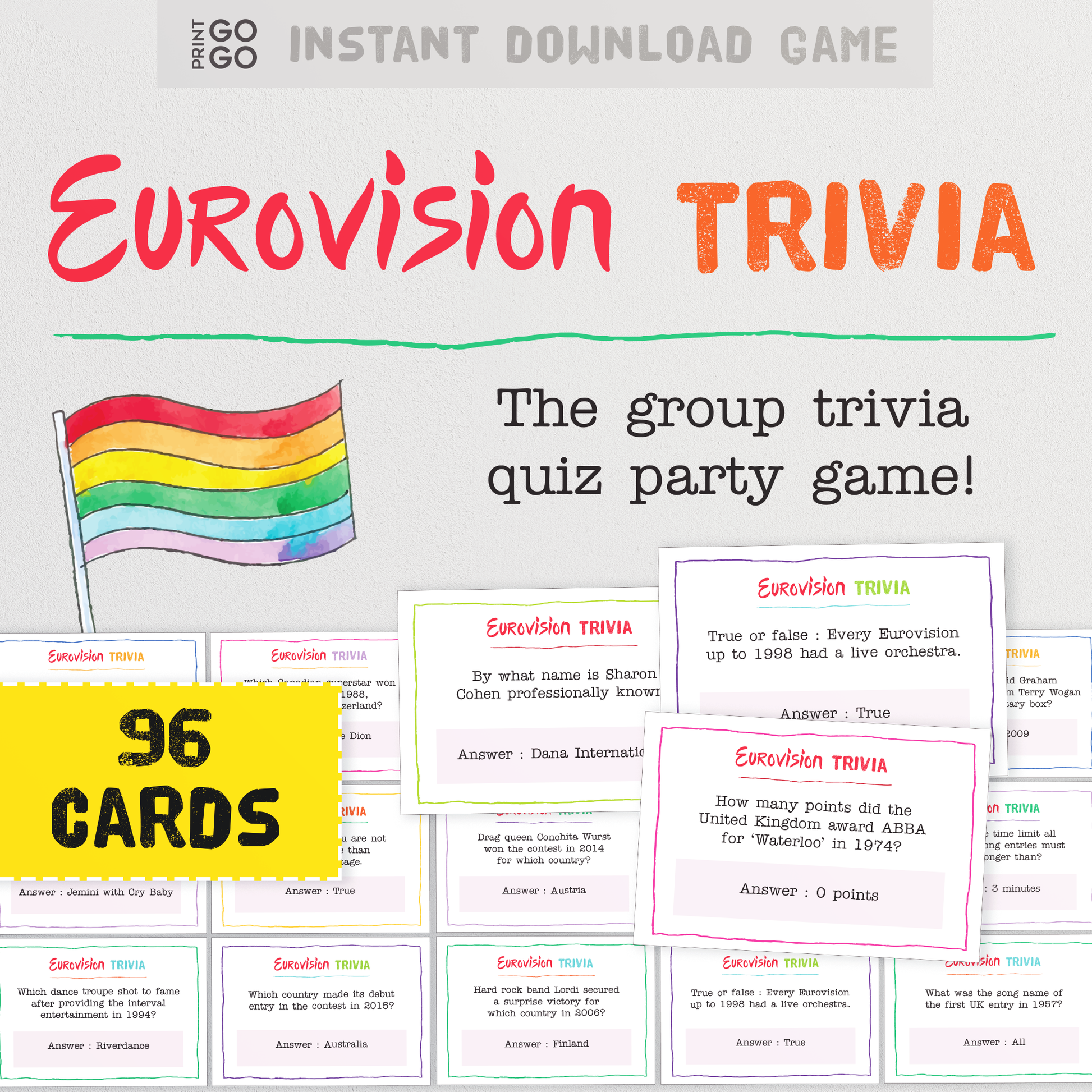 Eurovision Song Contest Trivia Quiz Game - Quiz Questions to Test Your General Knowledge!