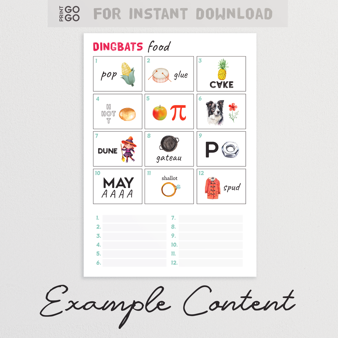 The Great Dingbat Picture Quiz - Crack the code, reveal the phrase ...