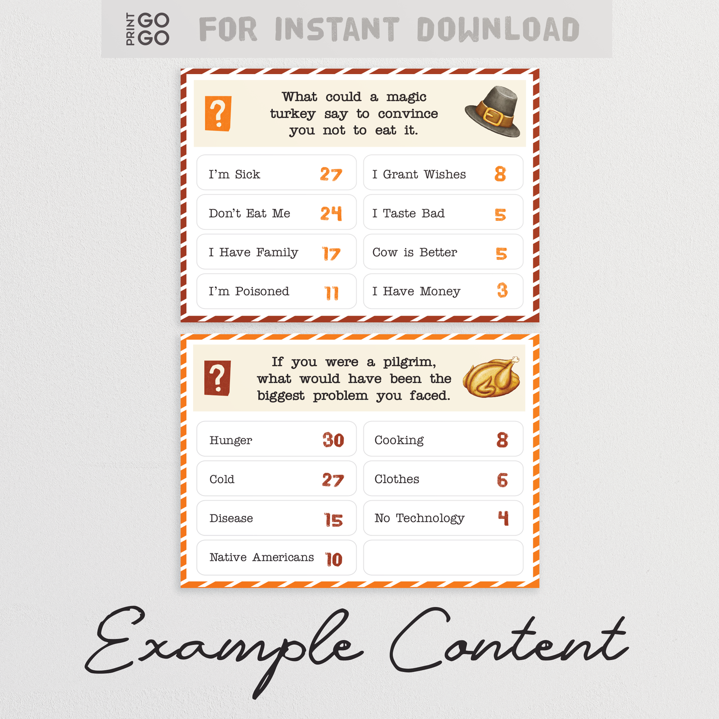 Thanksgiving Feud - Give thanks to your competitive spirit!