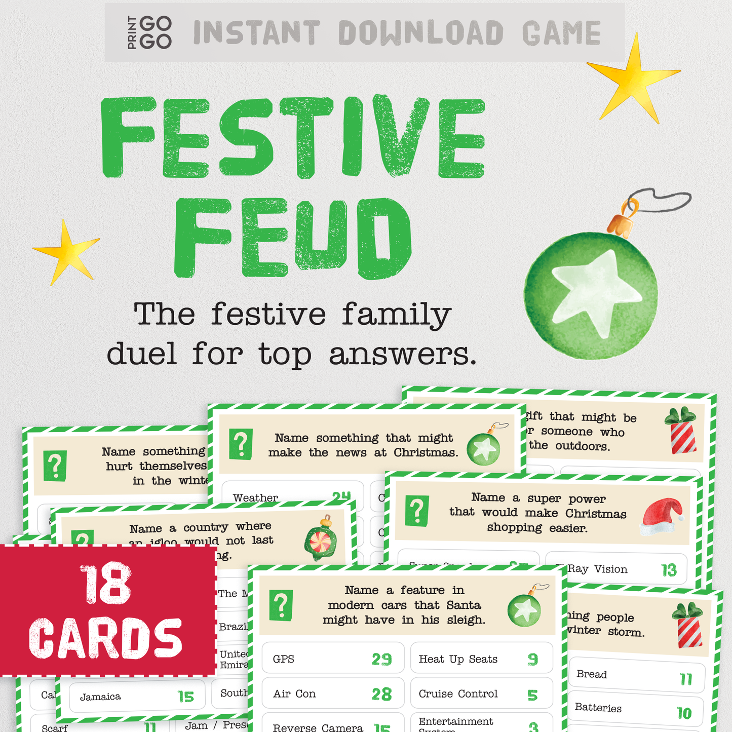 Festive Feud - A Christmas family duel for top answers!