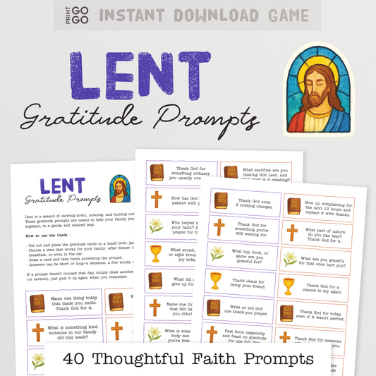 Lenten Gratitude Prompt Cards