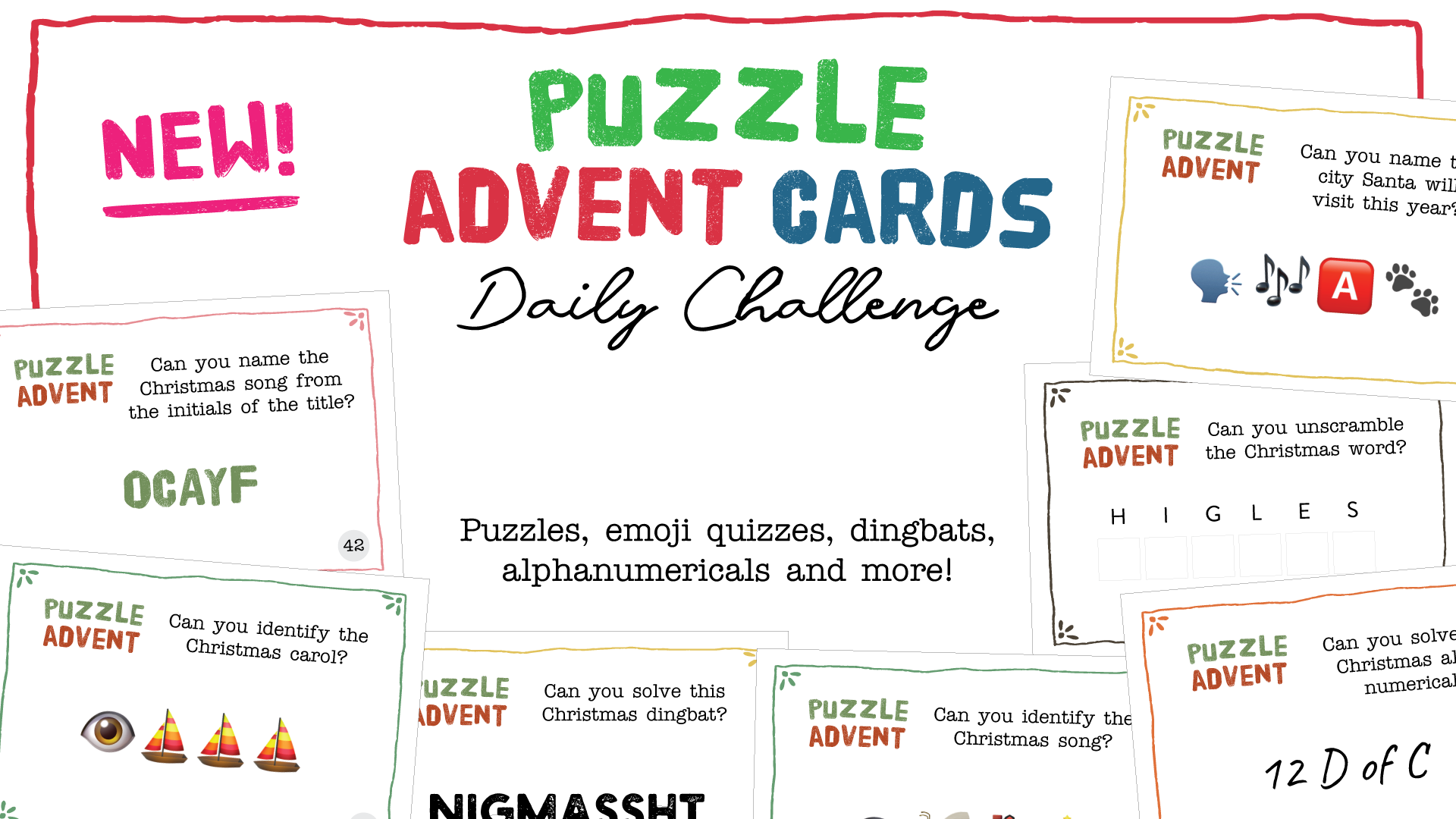 Puzzle Advent Cards