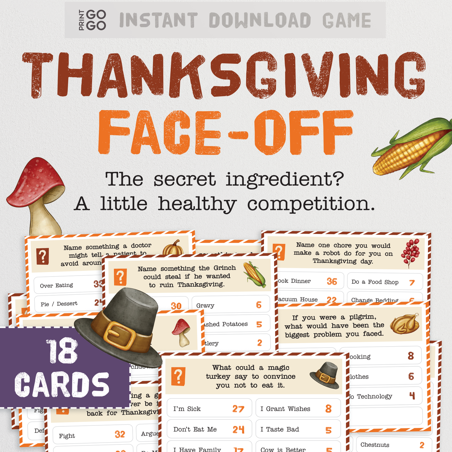 Thanksgiving Face-Off : Give thanks to your competitive spirit!