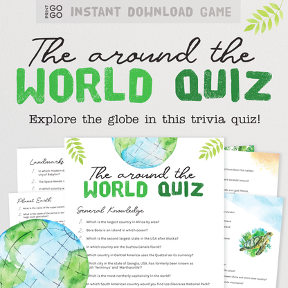 Around the World Quiz - How well do you know our planet?