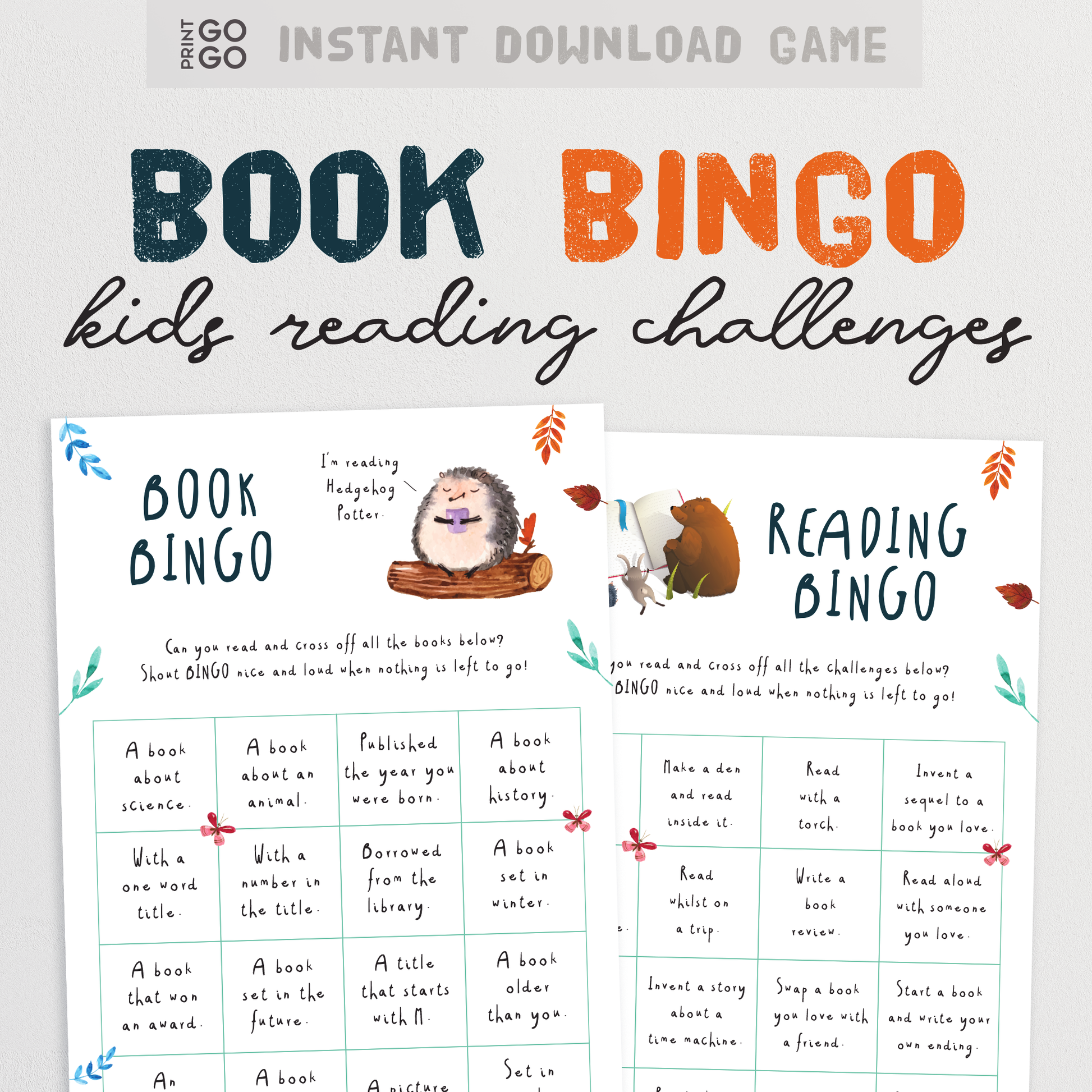 Book Bingo for Kids