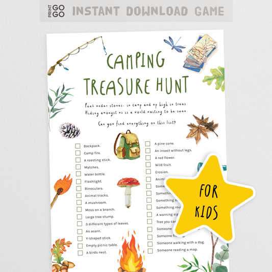 Camping Treasure Hunt for Kids