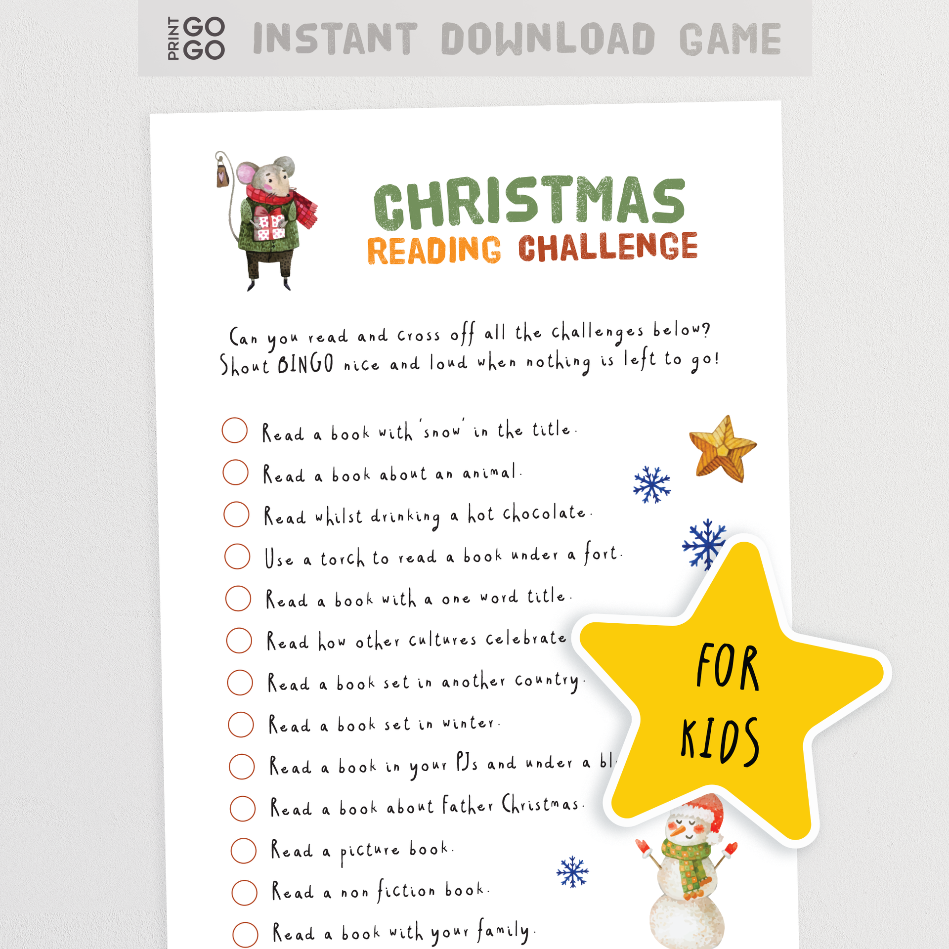 christmas reading challenge christmas reading challenge for kids - a creative holiday activity