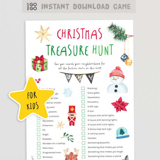Christmas Treasure Hunt for Kids