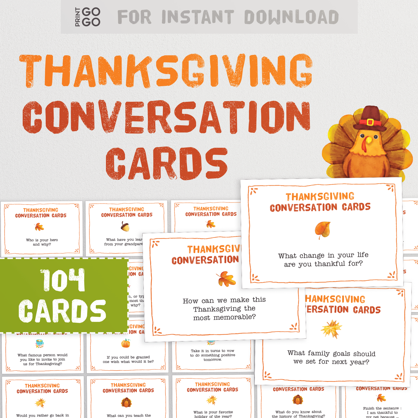 Thanksgiving Conversation Cards - The Fun and Meaningful Activity of Getting Your Family to Open Up