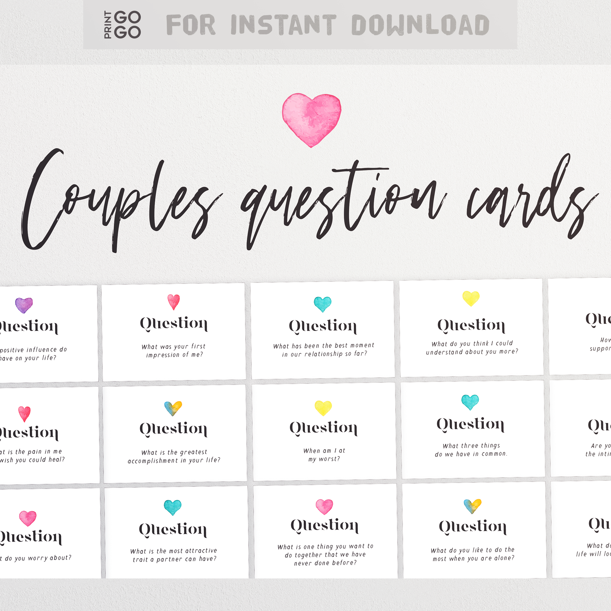 56 Couples Question Cards
