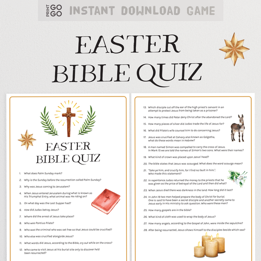 Easter Bible Quiz