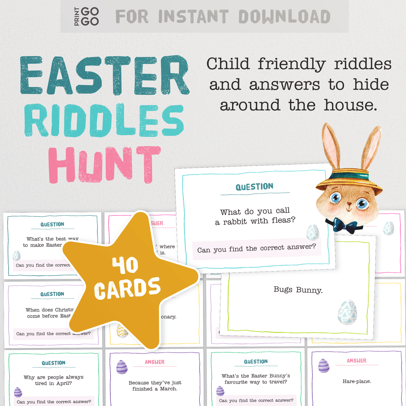 Easter Riddle Hunt - Child Friendly Riddles To Hide Around the House ...