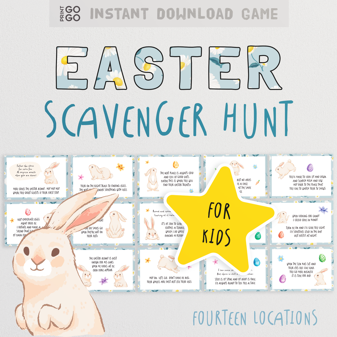 Easter Scavenger Hunt Bundle - The Ultimate Easter Bunny Egg Hunt ...