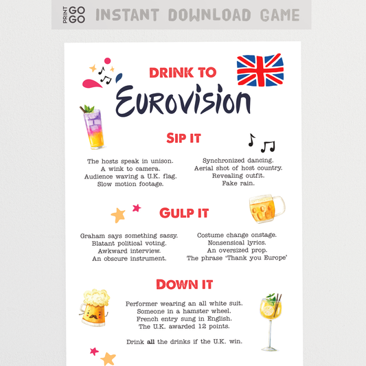 Eurovision Song Contest Drinking Game
