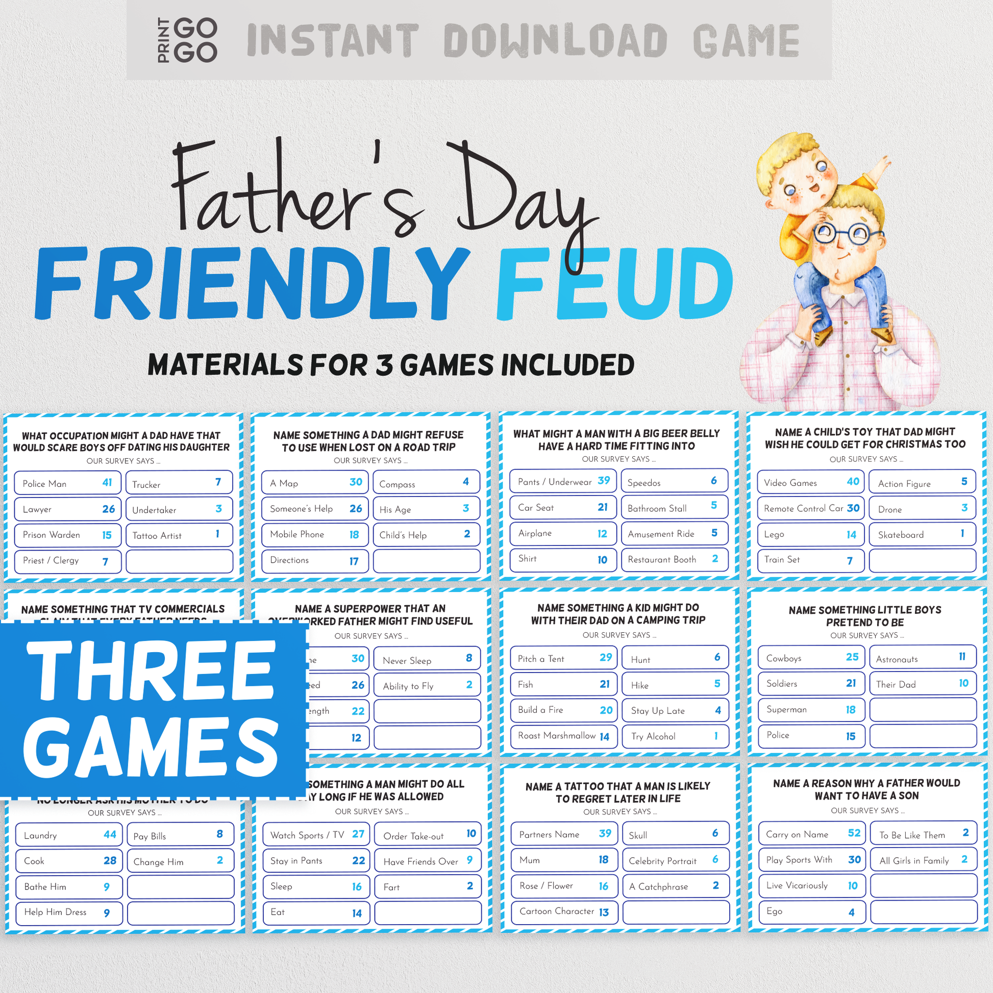 father-s-day-friendly-feud-the-hilarious-party-game-of-top-answers-print-gogo for Free Printable Father S Day Games Father's Day Friendly Feud - The Hilarious Party Game of Top Answers! – Print GoGo for Free Printable Father S Day Games