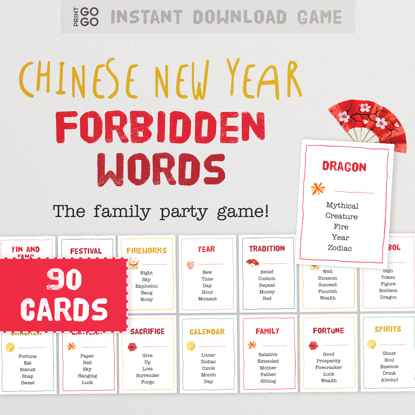 Chinese New Year Forbidden Words - The Hilarious Party Game of Giving Careful Clues