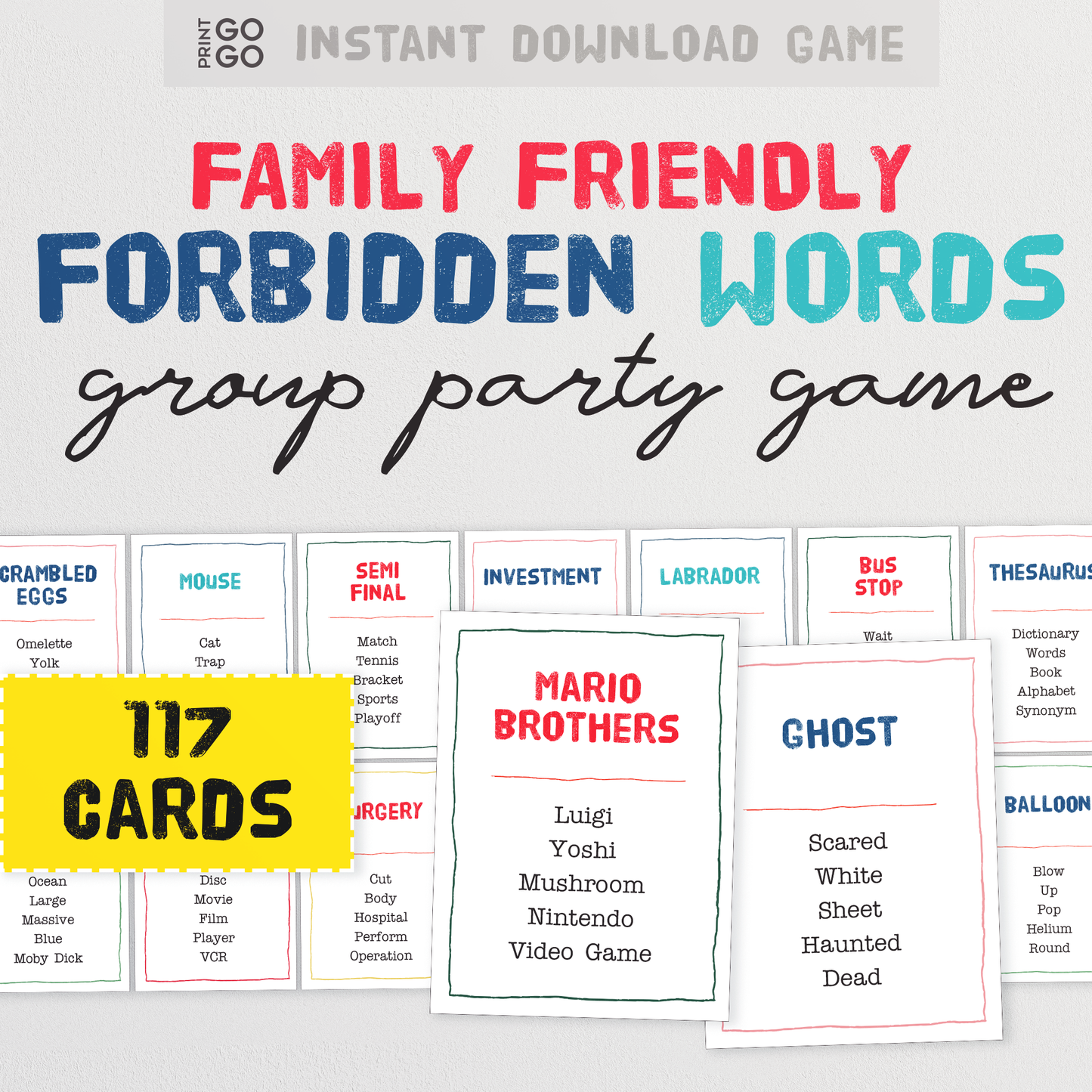Family Friendly Forbidden Words - The Hilarious Party Game of Giving Careful Clues