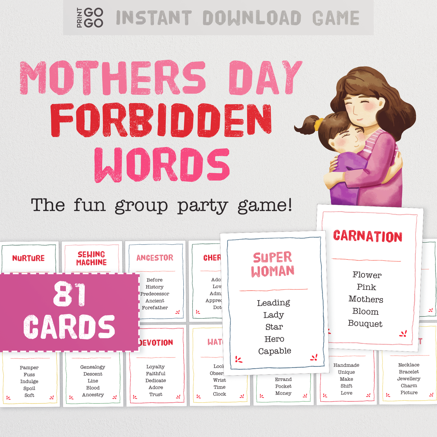 Mother's Day Four Game Bundle - Family Party Games for Everyone!