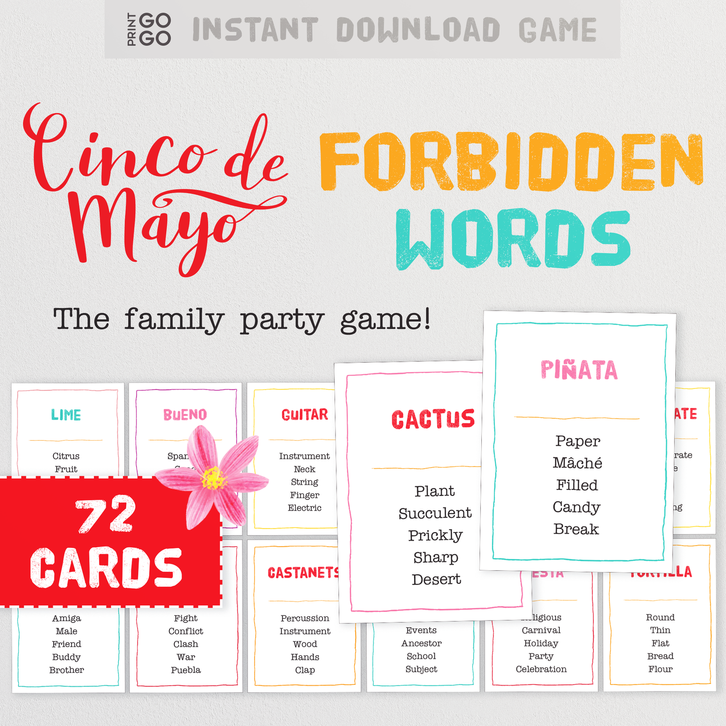 Cinco de Mayo Forbidden Words - The Hilarious Family Party Game