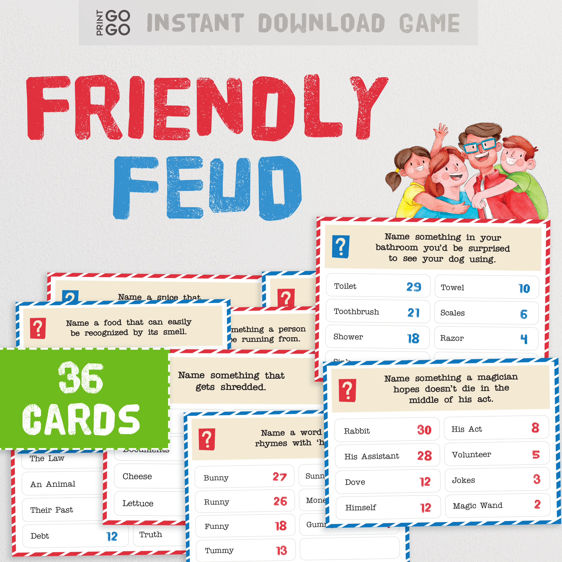 Friendly Feud - The Family Duel for Top Answers and Points