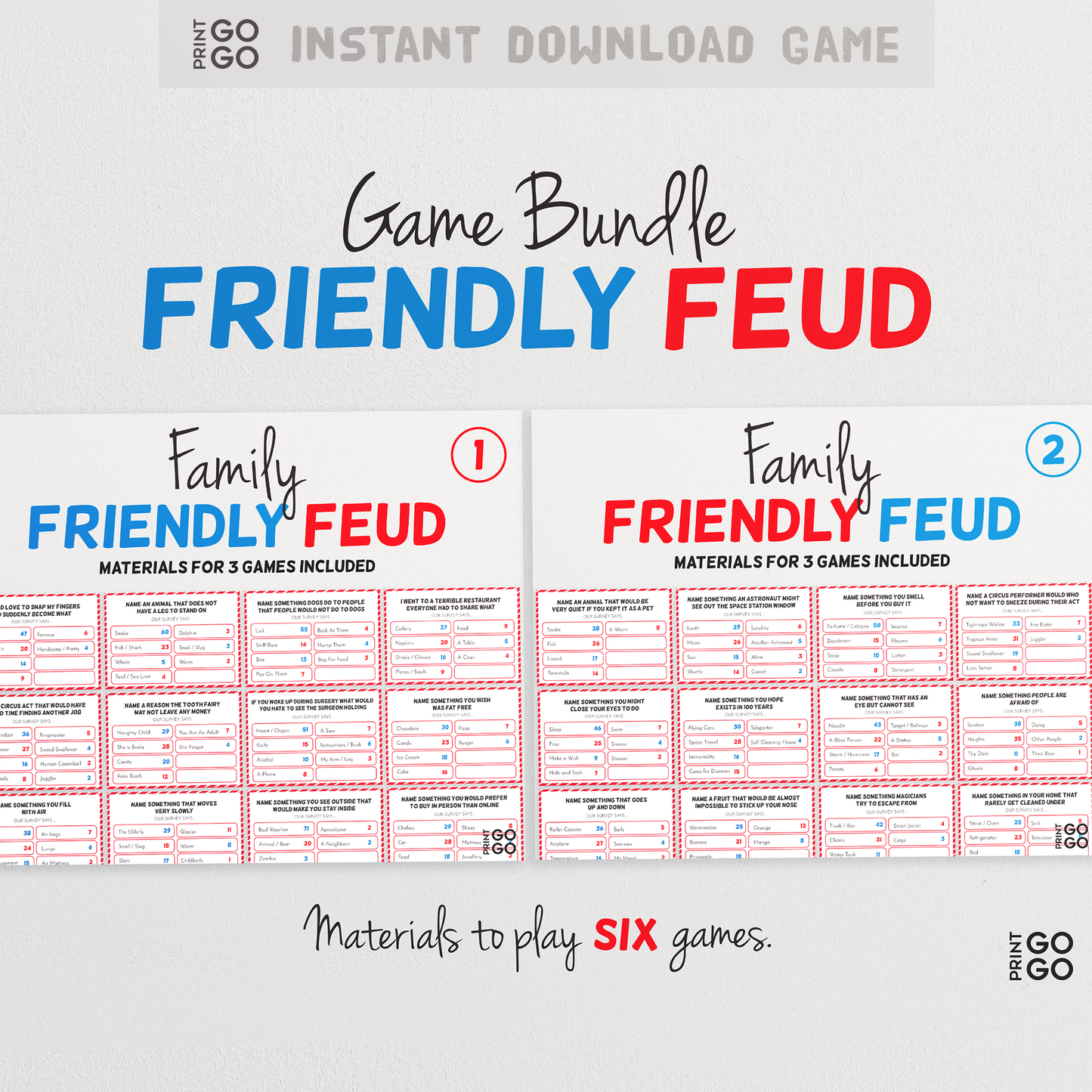 Friendly Feud Game Bundle