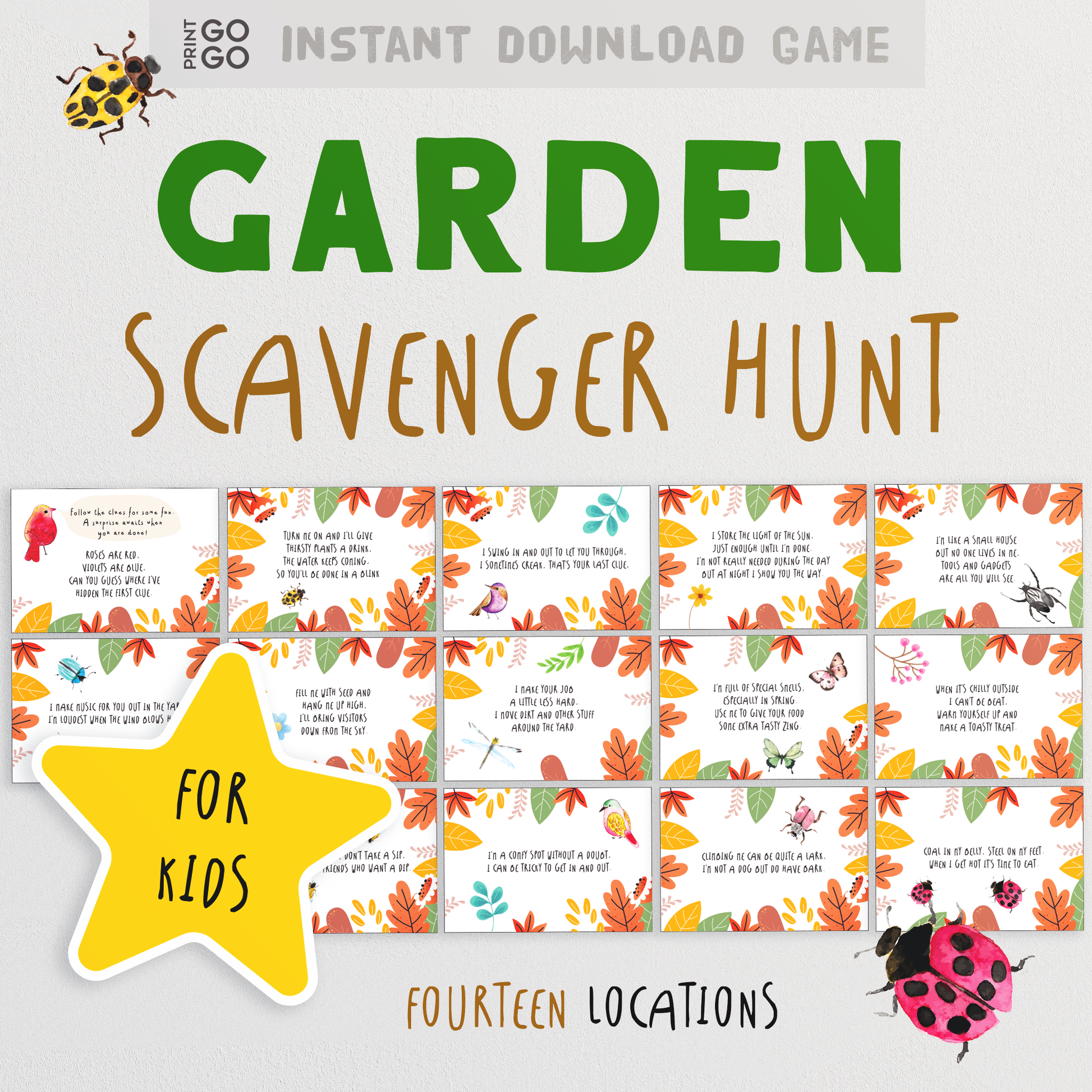 Garden Scavenger Hunt