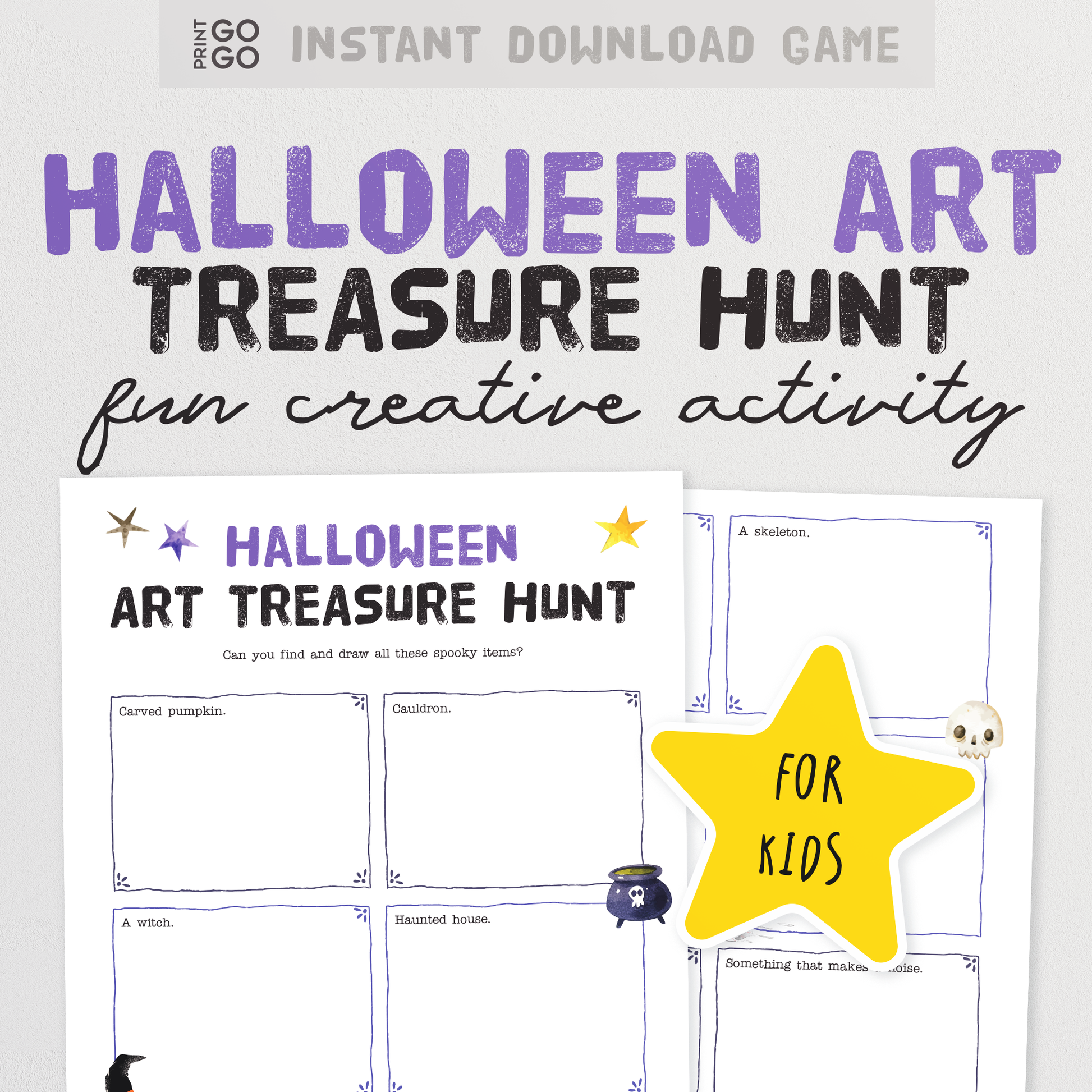Halloween Art Treasure Hunt