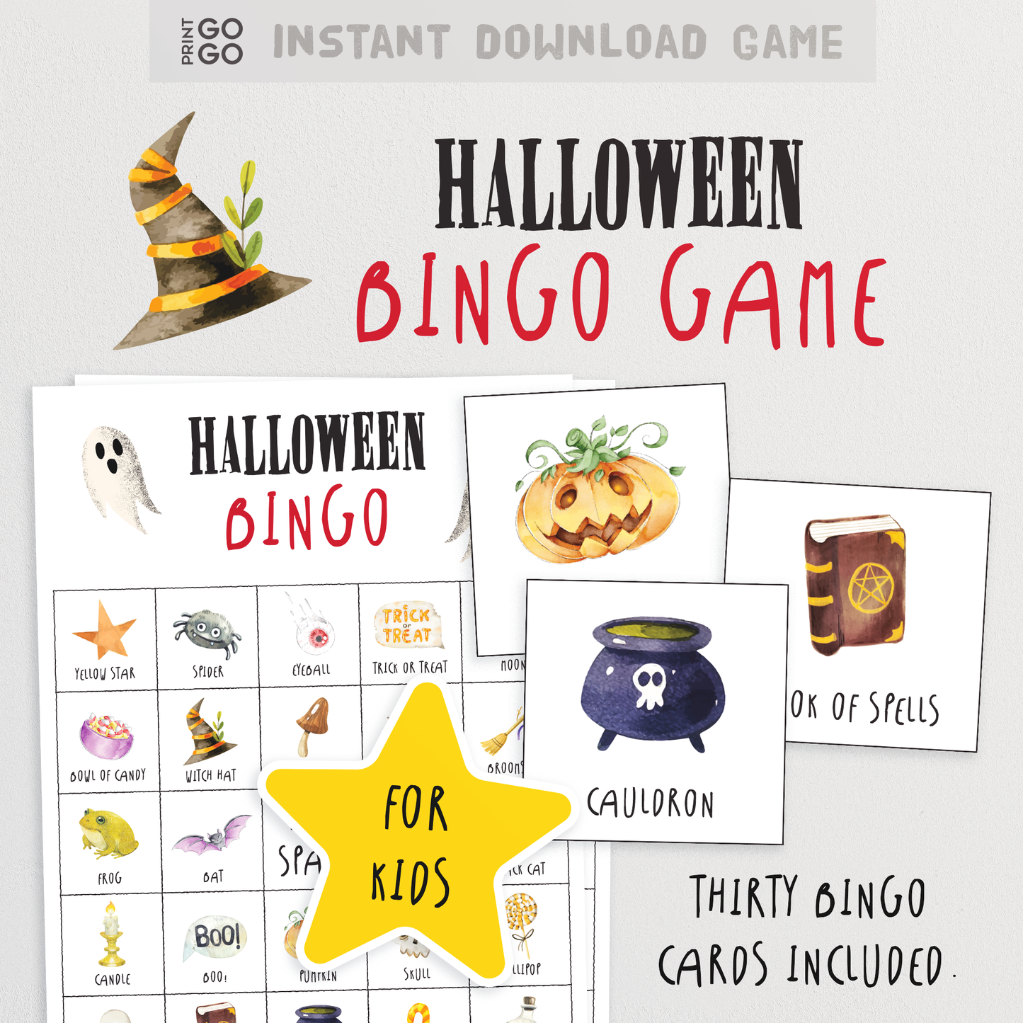 Halloween Bingo Game