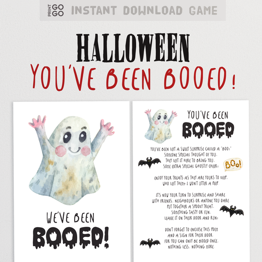 Halloween You've Been Booed! Game for Kids