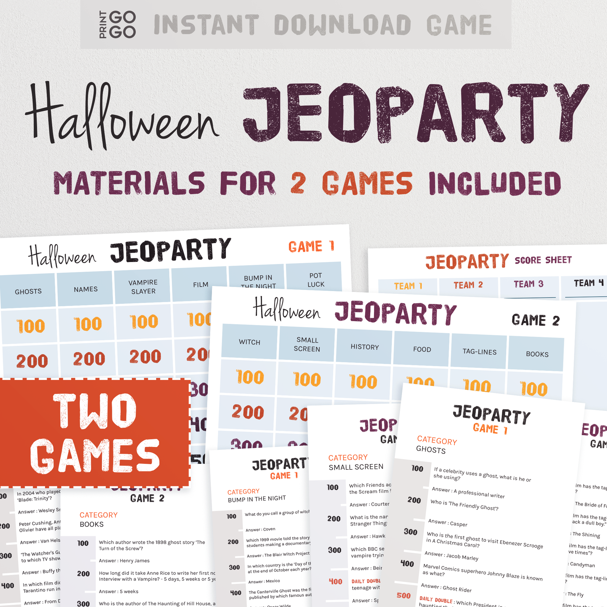 Halloween Jeoparty - The Trivia Game That Brings The Excitement of a Quiz Show to Your Home