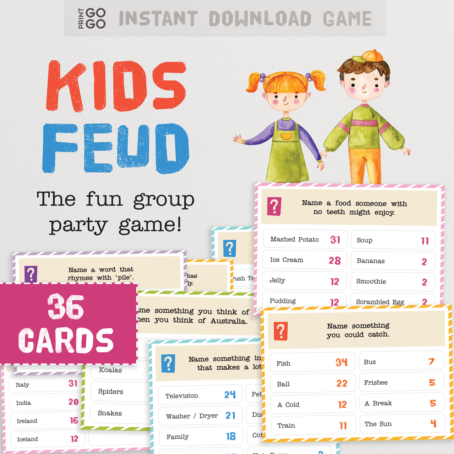 Kids Feud - The Family Friendly Duel for Top Answers and Points