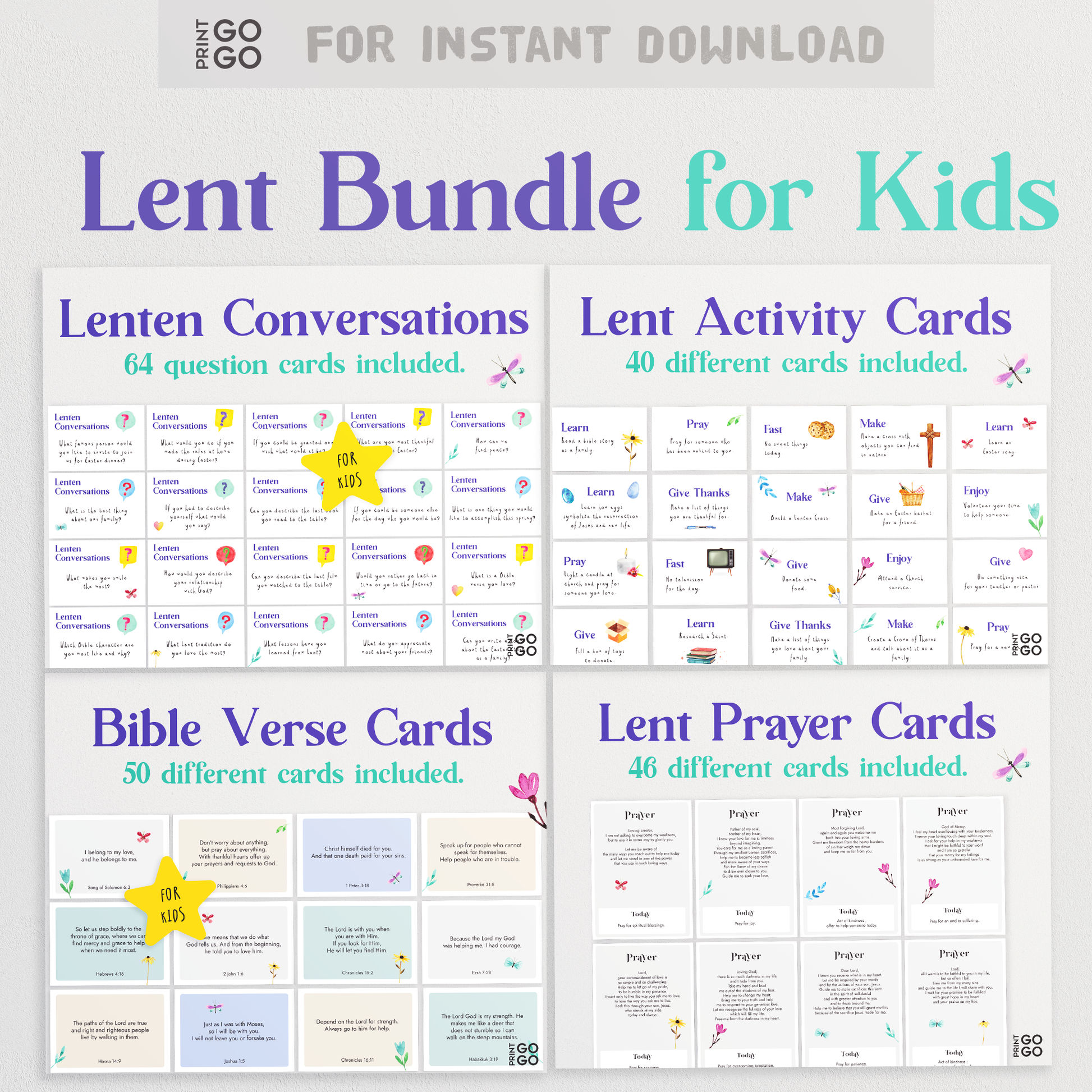 Lent Bundle - Fun and Thoughtful Lenten Activity Ideas for Christian Kids