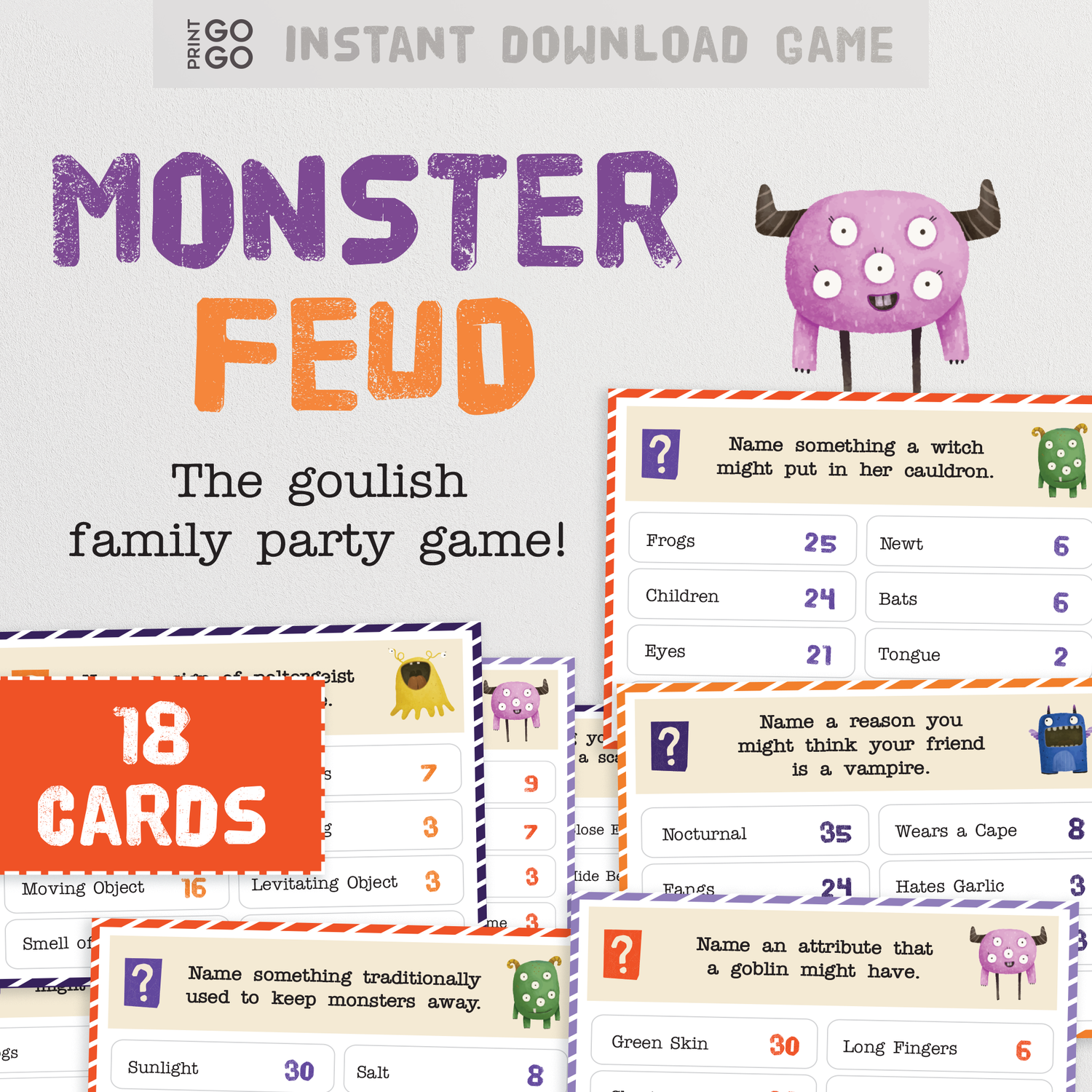 Monster Feud - The Goulish Duel for Top Answers and Points