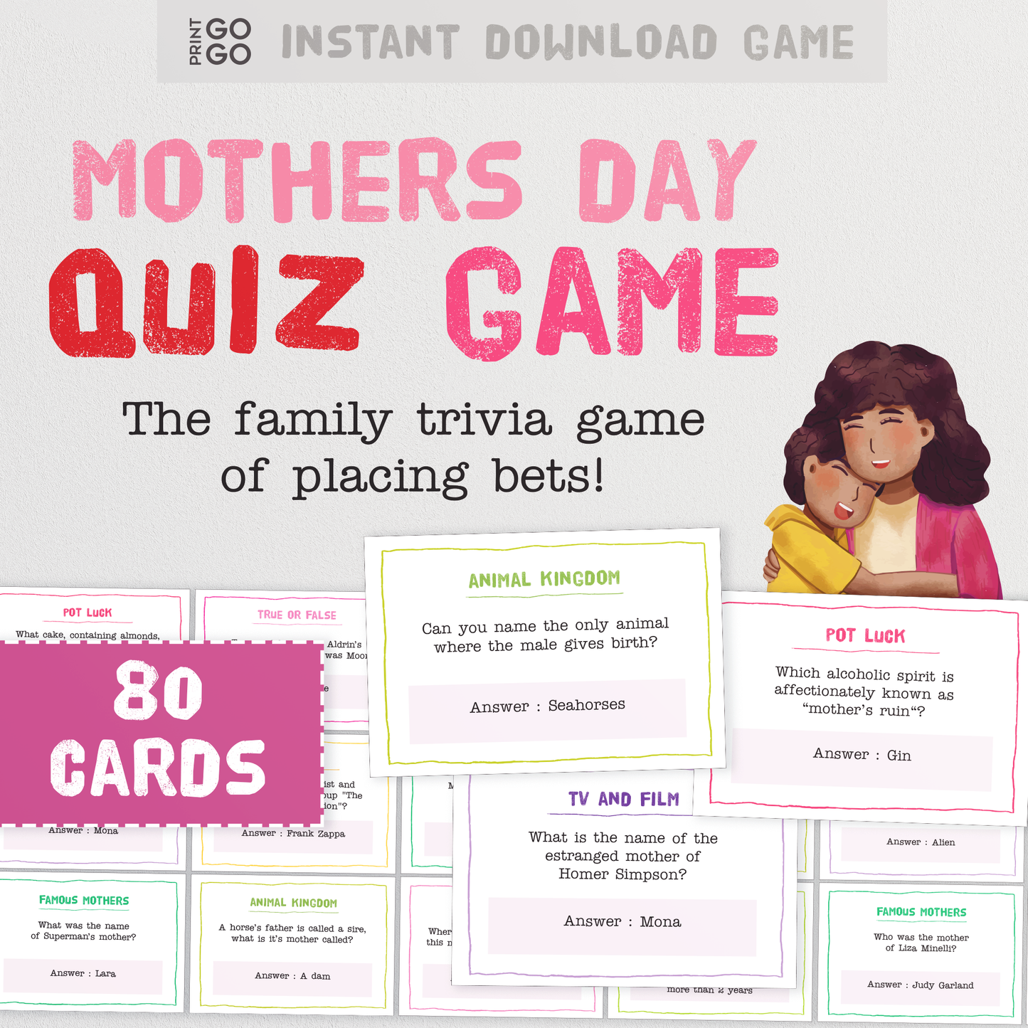 Mother's Day Four Game Bundle - Family Party Games for Everyone!