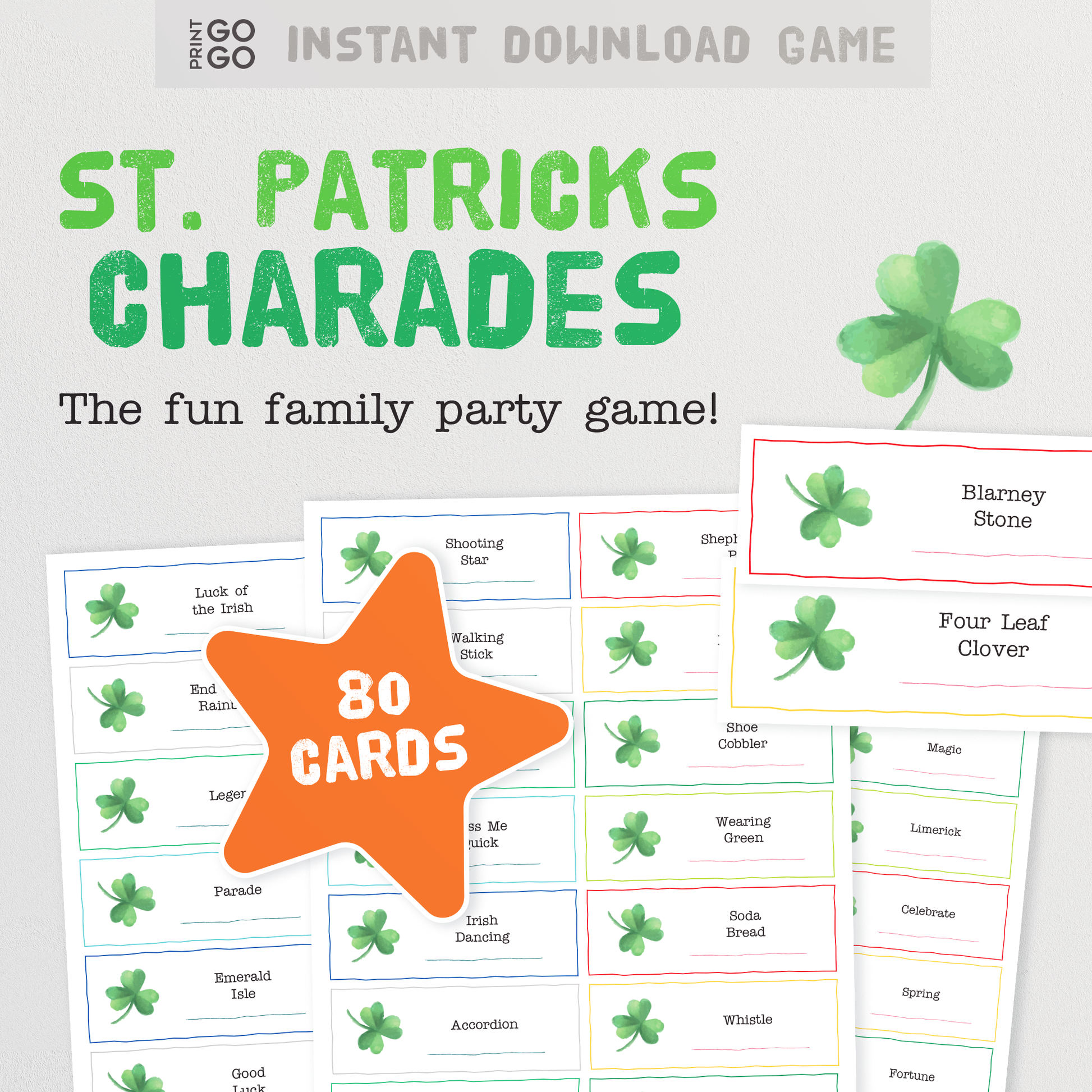 St. Patrick's Day Charades - The Fun Family Party Game of Acting Out