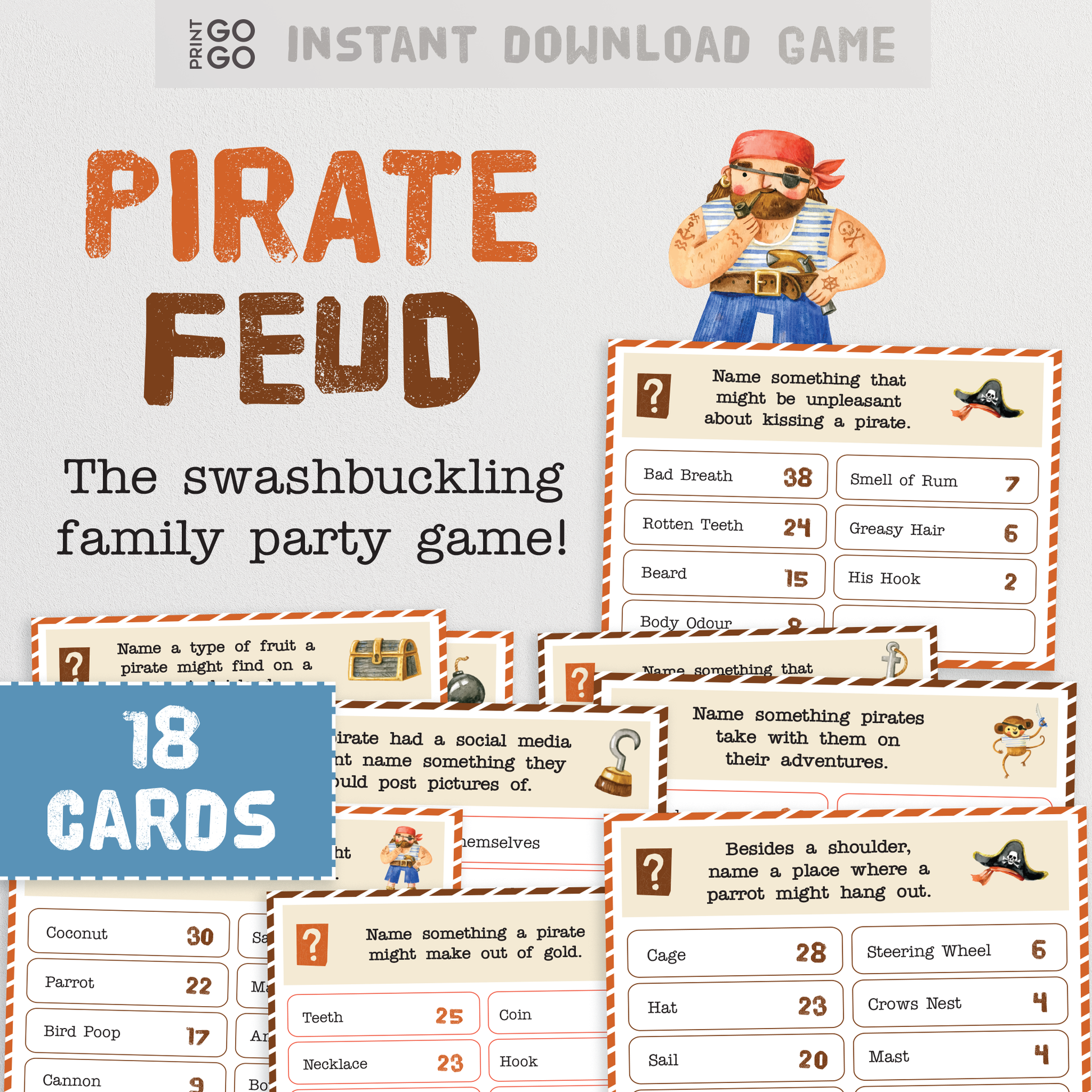 Pirate Feud - The Swashbuckling Duel for Top Answers and Points