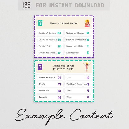 Bible Face-Off game packaging with cards and dove illustration on a light gray background