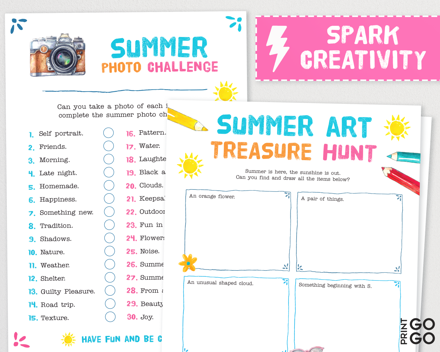 Kids Summer Bundle - Fun Games and Activities To Last The Whole Holiday | Printable Vacation Ideas for Children | Holiday Boredom Busters