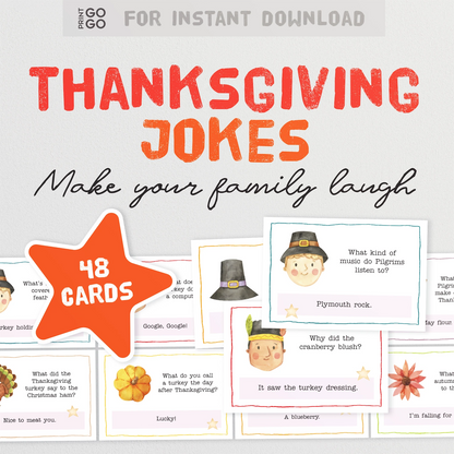 Thanksgiving Joke Cards - Family Friendly Jokes to Make You Laugh