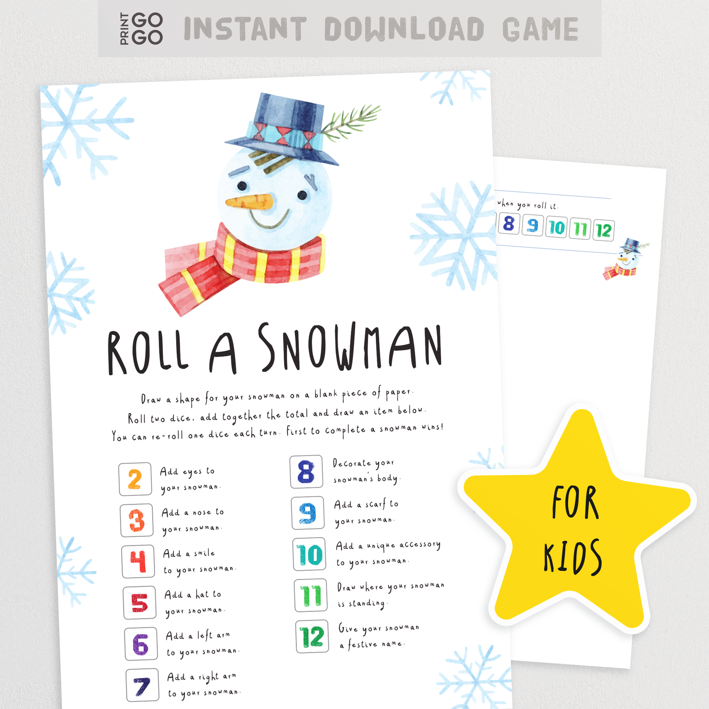 Christmas Party Game Bundle - Fun Games for Kids and Families To Print and Play At Home!