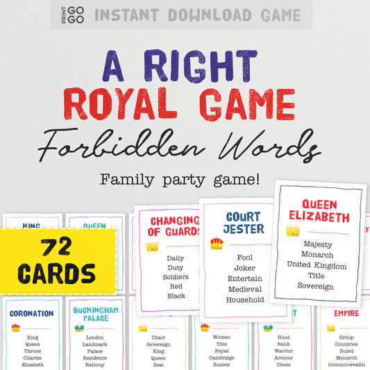 A Right Royal Game of Forbidden Words - The Hilarious Family Party Game