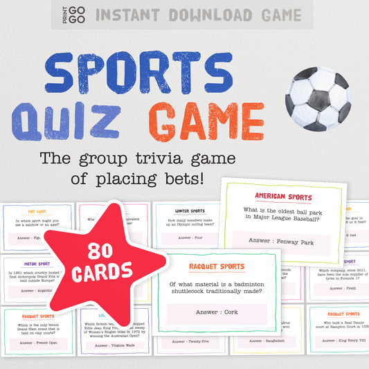 The Sports Quiz Game - The Trivia Game of Placing Bets on Correct Answers