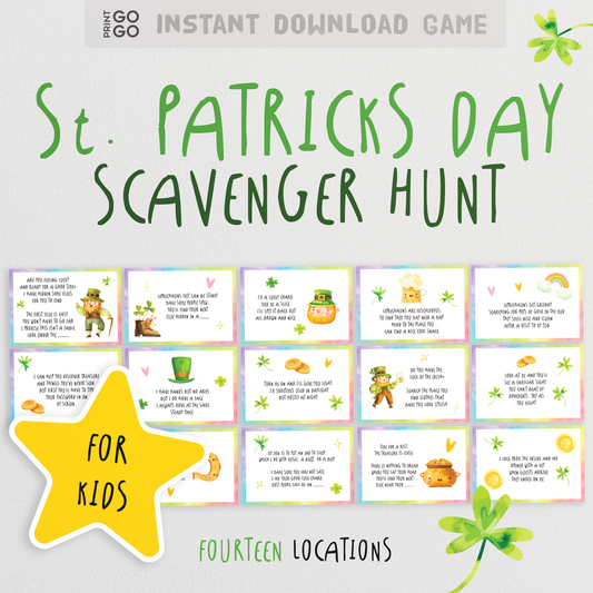 St. Patricks Day Scavenger Hunt for Kids