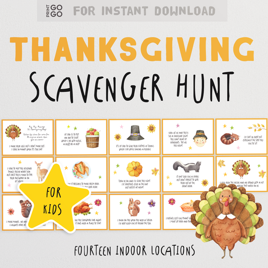 Thanksgiving Scavenger Hunt for Kids