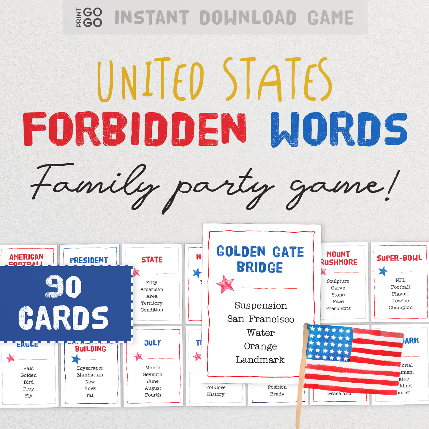 USA Forbidden Words - The Hilarious Party Game of Giving Careful Clues