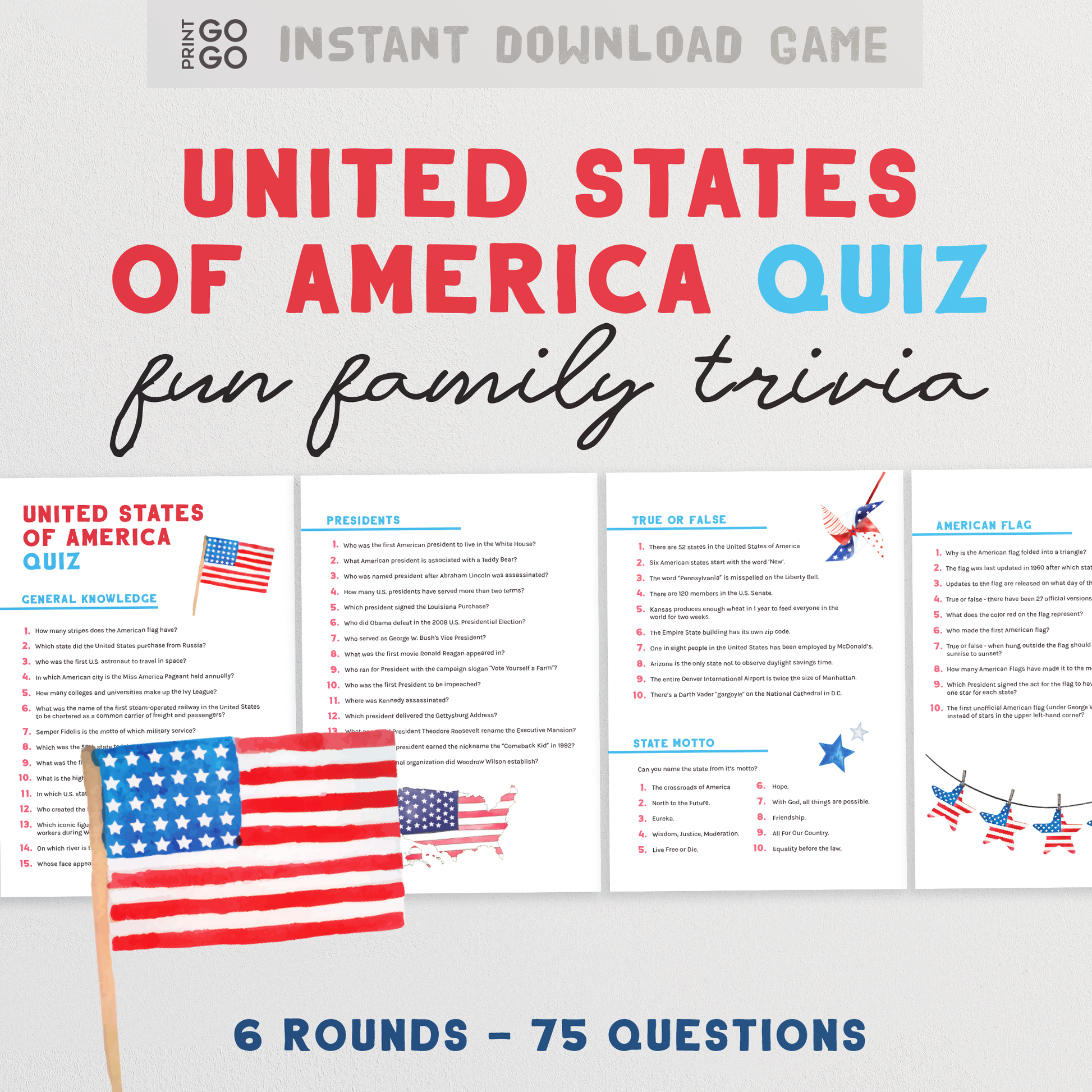 United States of America Trivia Quiz - 75 Questions to Test Everyone's General Knowledge