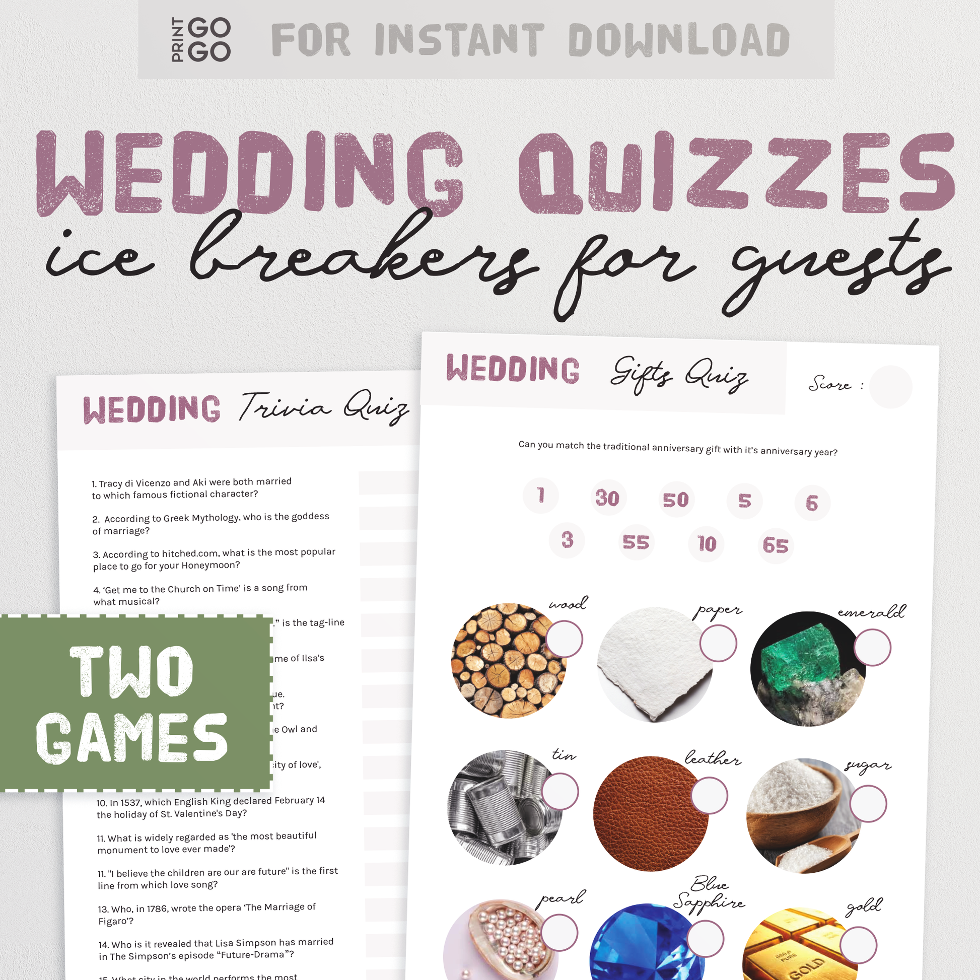 Wedding Trivia Quizzes - General Knowledge and Wedding Gifts Quizzes